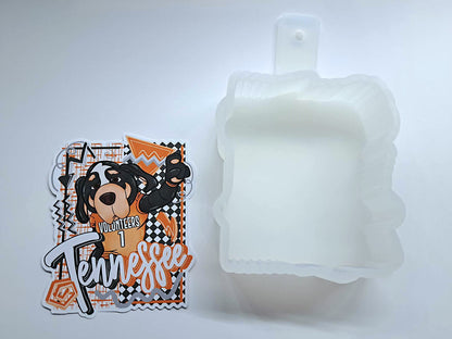 Retro Preppy College Teams: Tennessee Vols Cardstock Silicone Mold, Aroma Bead Molds, Premium Cardstock Images