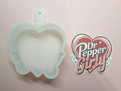 Dr. Pepper Girly Cardstock Silicone Mold, Aroma Bead Molds, Premium Cardstock