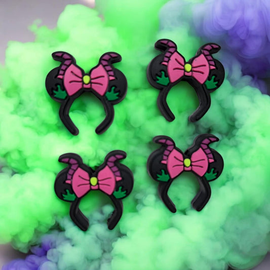 Maleficent: Disney Ears Headband Disney Movie Inspired Silicone Focal Bead