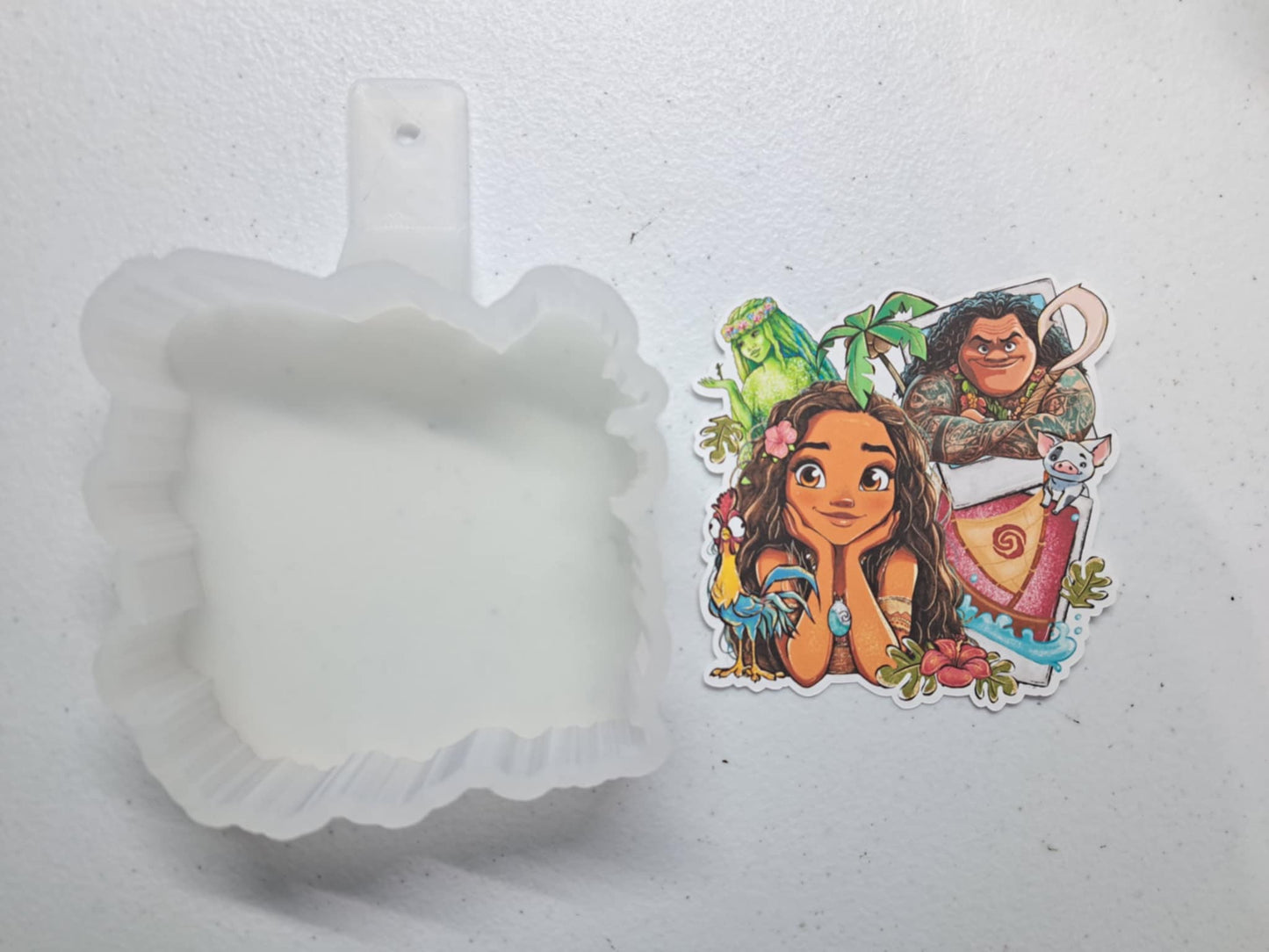 Moana Collage Cardstock Silicone Mold, Aroma Bead Molds, Premium Cardstock Images