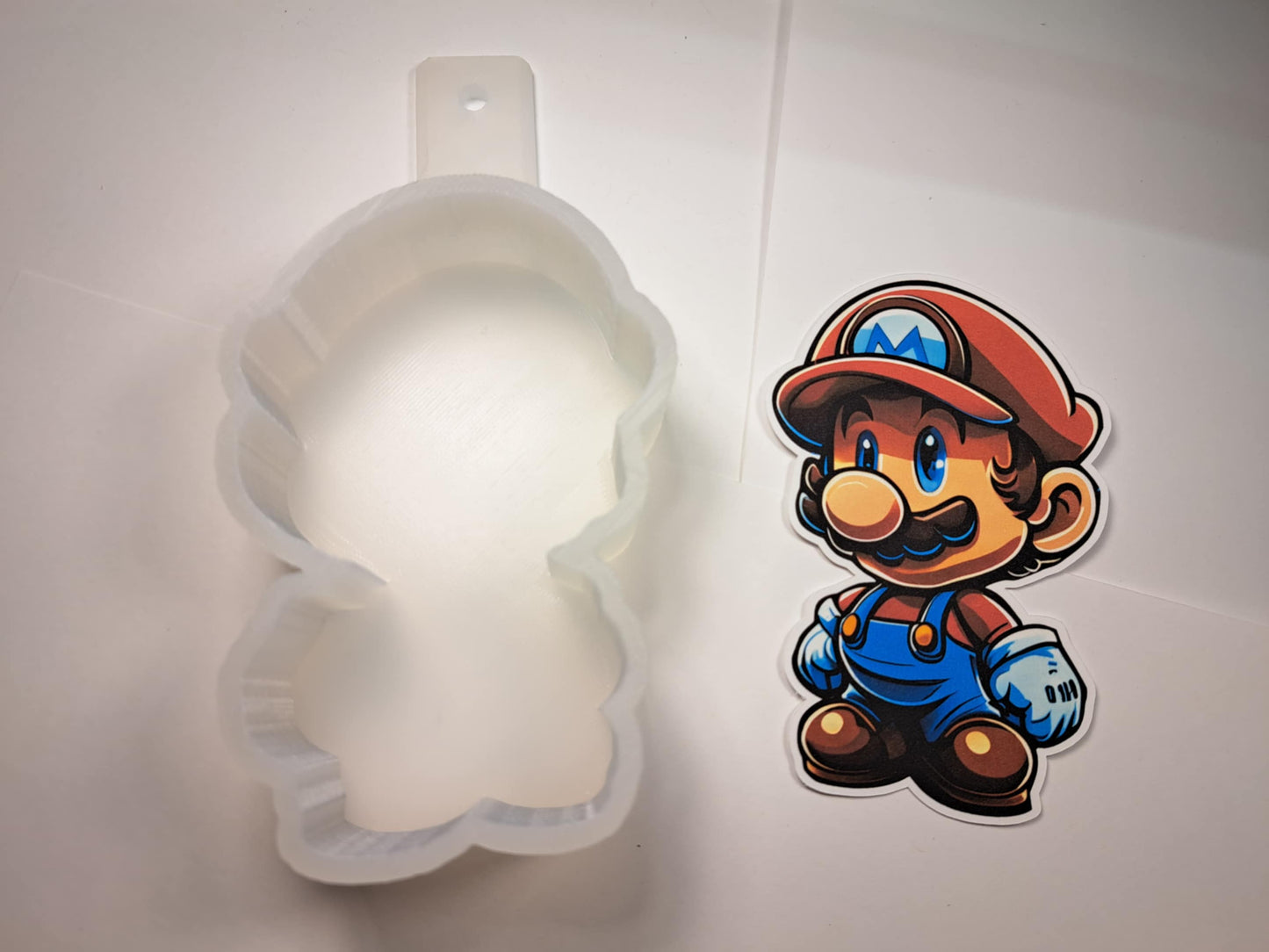 Mario Chibi: Super Mario Plumber, Game Cardstock Silicone Mold, Aroma Bead Molds, Premium Cardstock, Silicone Cardstock Freshies