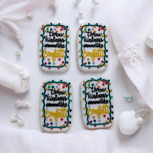 Throw Kindness Around Like Confetti Silicone Focal Bead