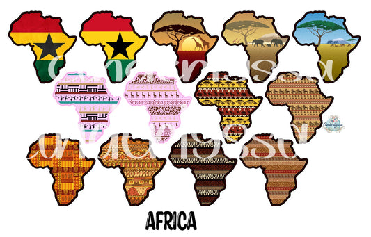 Africa Cardstock Silicone Mold, Aroma Bead Molds, Premium Cardstock Images