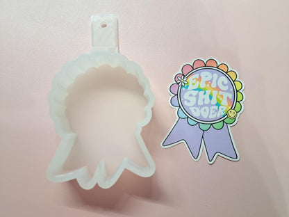 Sassy Award Ribbon Cardstock Silicone Mold, Aroma Bead Molds