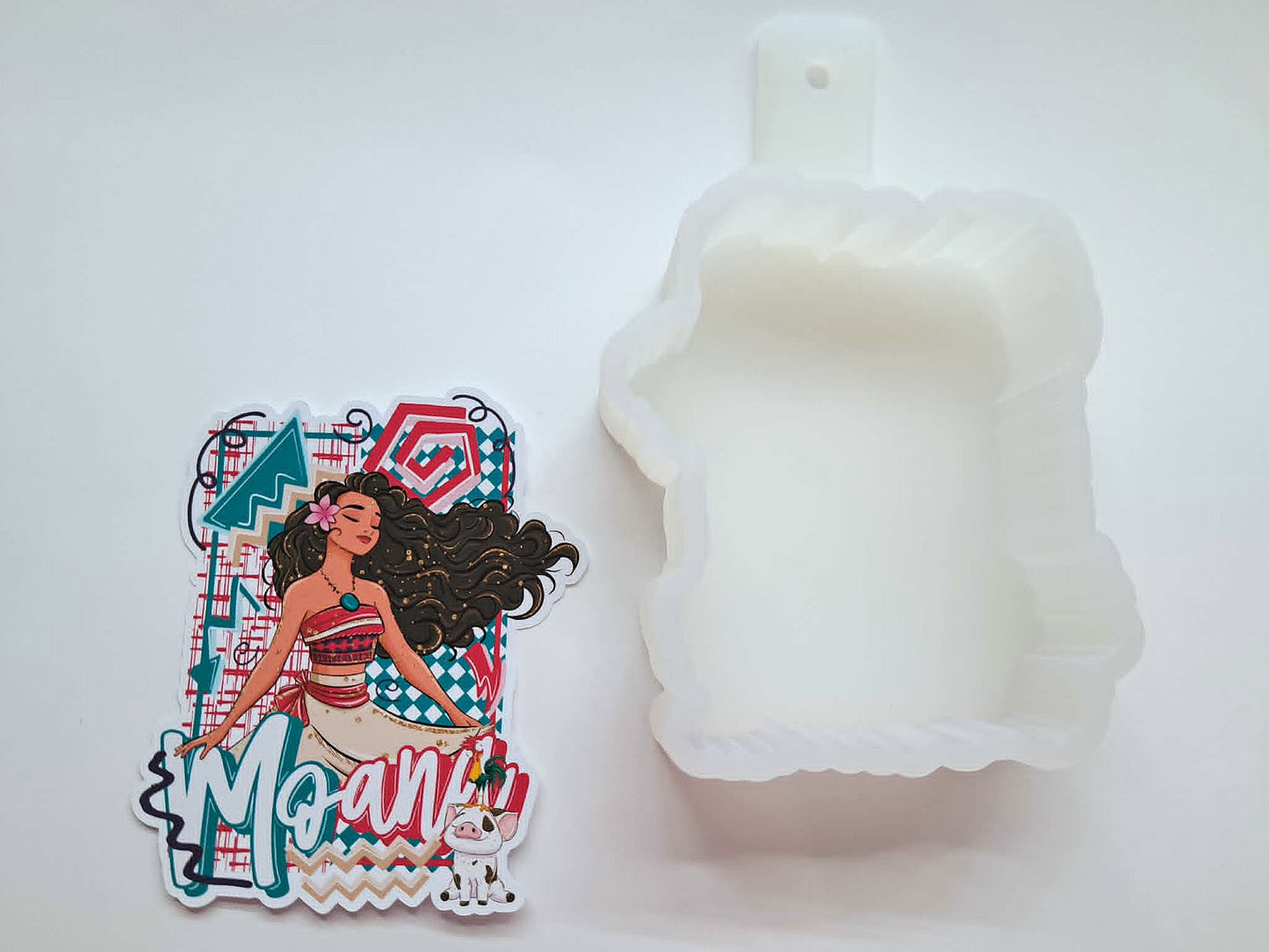Retro Preppy Disney Princess Moana Cardstock Silicone Mold, Aroma Bead Molds, Premium Cardstock Images