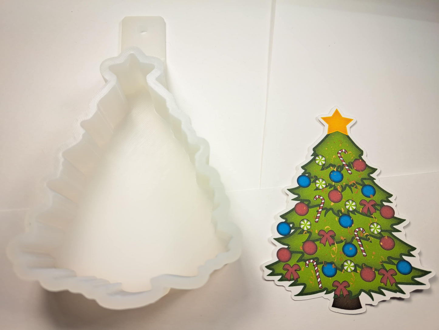 Christmas Tree Multiple Images: Single Cardstock Silicone Mold, Aroma Bead Molds, Premium Cardstock Images