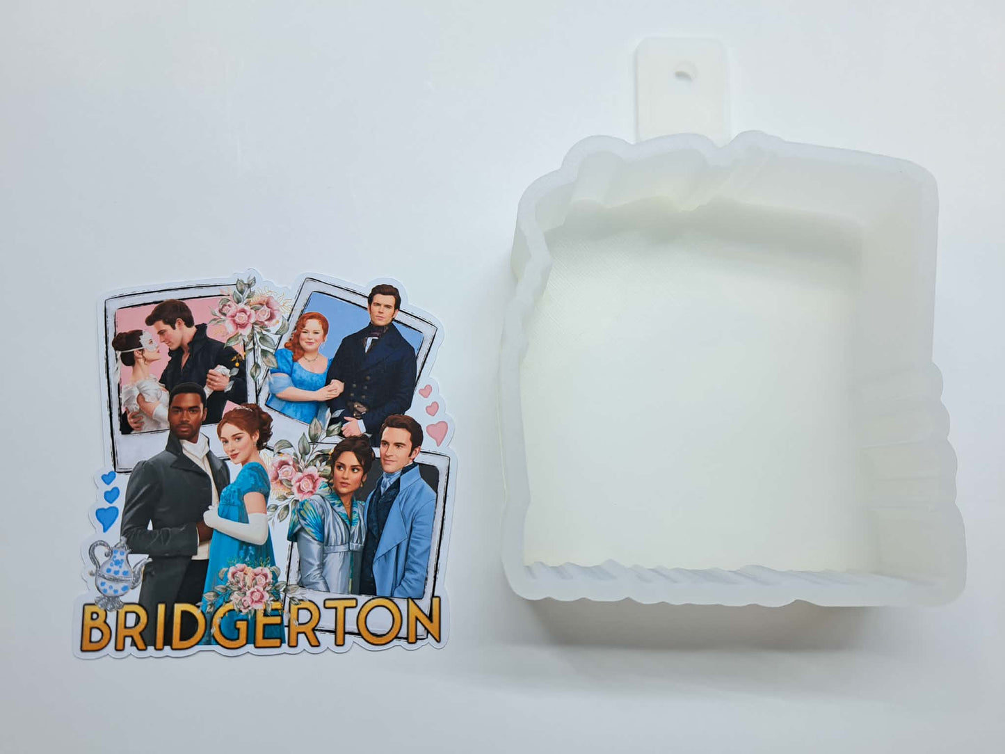Bridgerton Polaroids Cardstock Silicone Mold, Aroma Bead Molds, Car Freshies, Premium Cardstock Images
