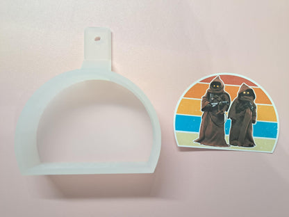 Retro Sunset Cardstock Silicone Mold, Aroma Bead Molds, Premium Cardstock Images