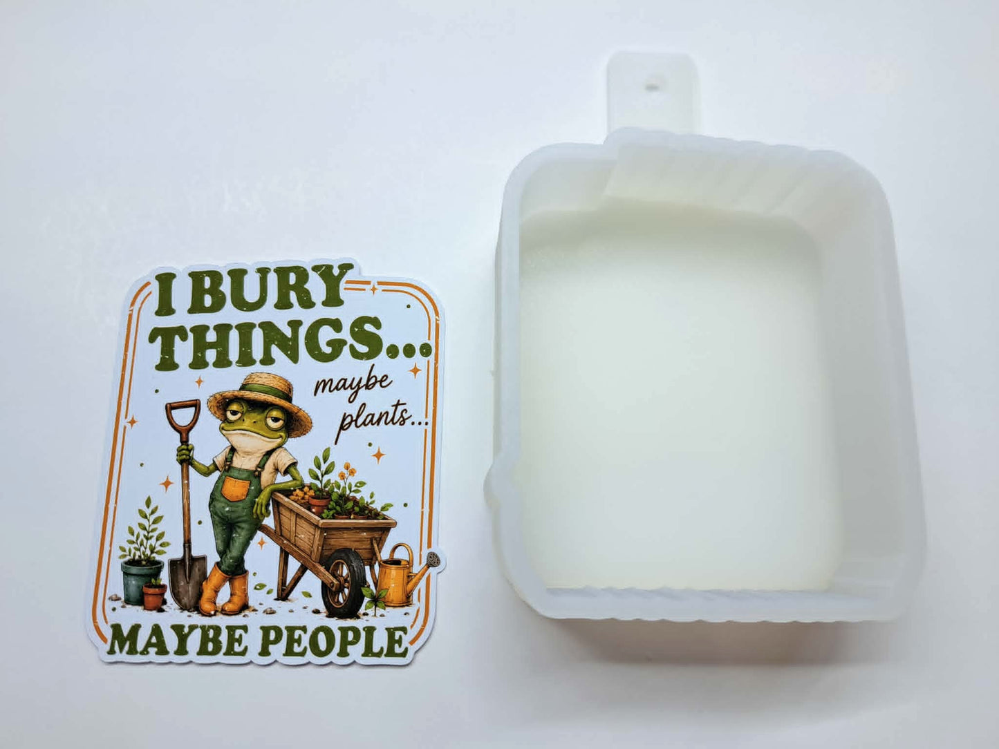 I Bury Things Vintage Cardstock Silicone Mold, Aroma Bead Molds, Premium Cardstock Images