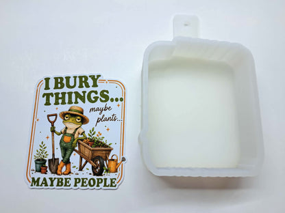 I Bury Things Vintage Cardstock Silicone Mold, Aroma Bead Molds, Premium Cardstock Images