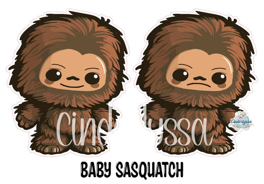 Baby Sasquatch Cardstock Silicone Mold, Aroma Bead Molds, Premium Cardstock Images
