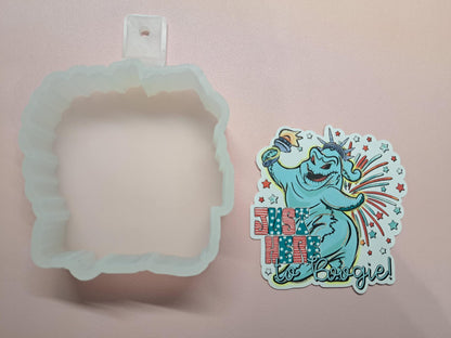 Just Here to Boogie Statue of Liberty Cardstock Silicone Mold, Aroma Bead Molds, Premium Cardstock