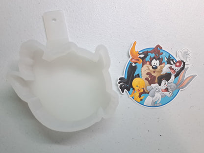 Looney Toons Friends: Movie/TV Inspired Cardstock Silicone Mold, Aroma Bead Molds, Premium Cardstock Images
