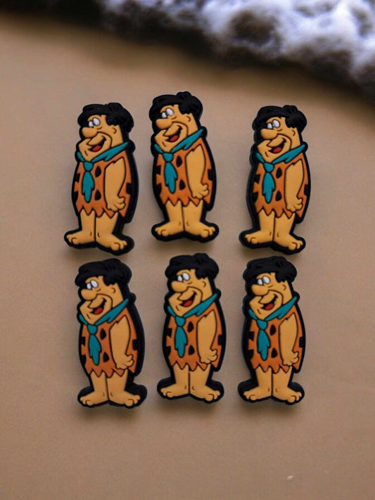 Fred Flintstone Full Body Cartoon Silicone Focal Bead - 0918