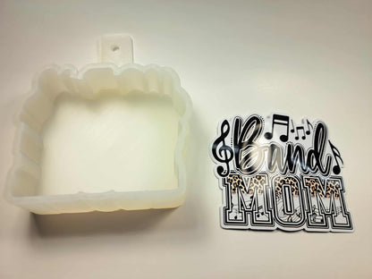 Band Mom Musical Notes Cardstock Silicone Mold, Aroma Bead Molds, Premium Cardstock Images
