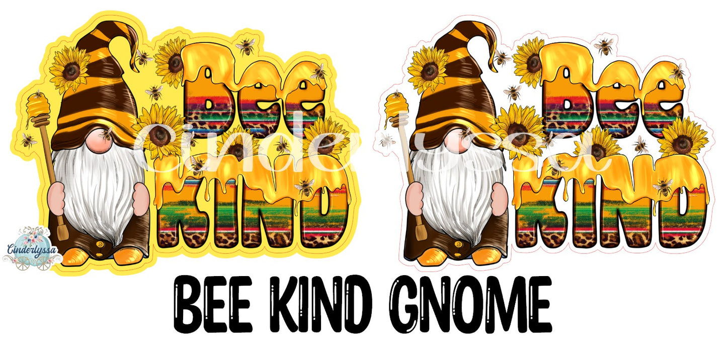 Bee Kind Honey Gnome with Western Sunflowers Cardstock Silicone Mold, Aroma Bead Molds