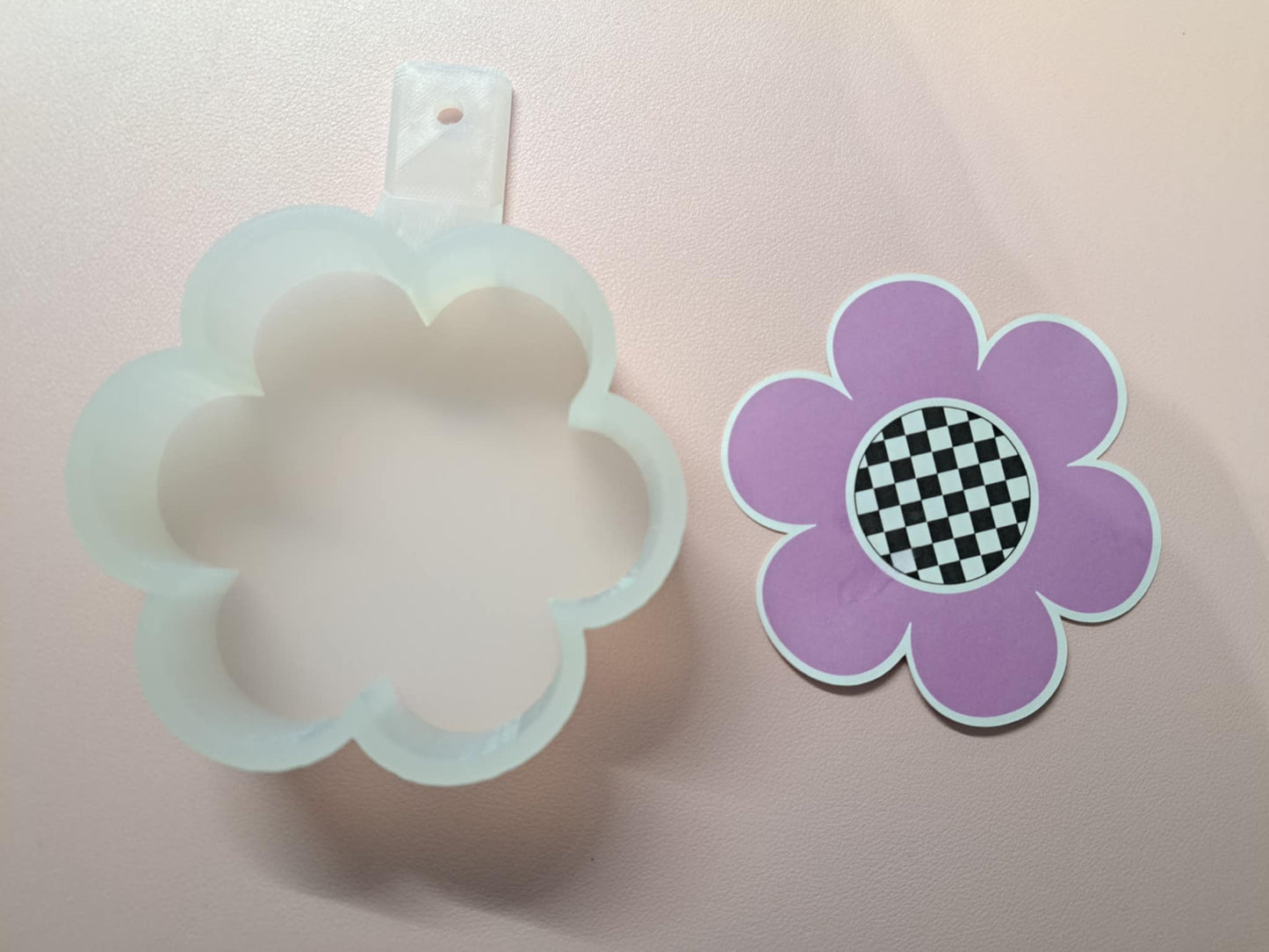Retro Flower Cardstock Silicone Mold, Aroma Bead Molds, Premium Cardstock