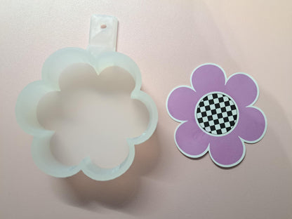 Retro Flower Cardstock Silicone Mold, Aroma Bead Molds, Premium Cardstock
