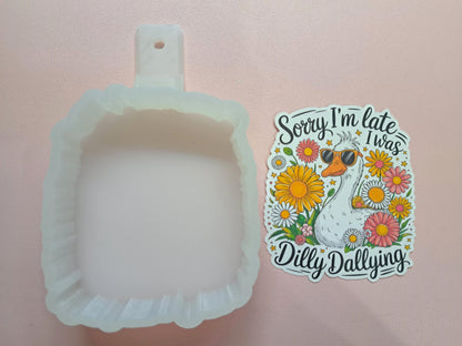 Dilly Dallying Goose Cardstock Silicone Mold, Aroma Bead Molds, Premium Cardstock Images