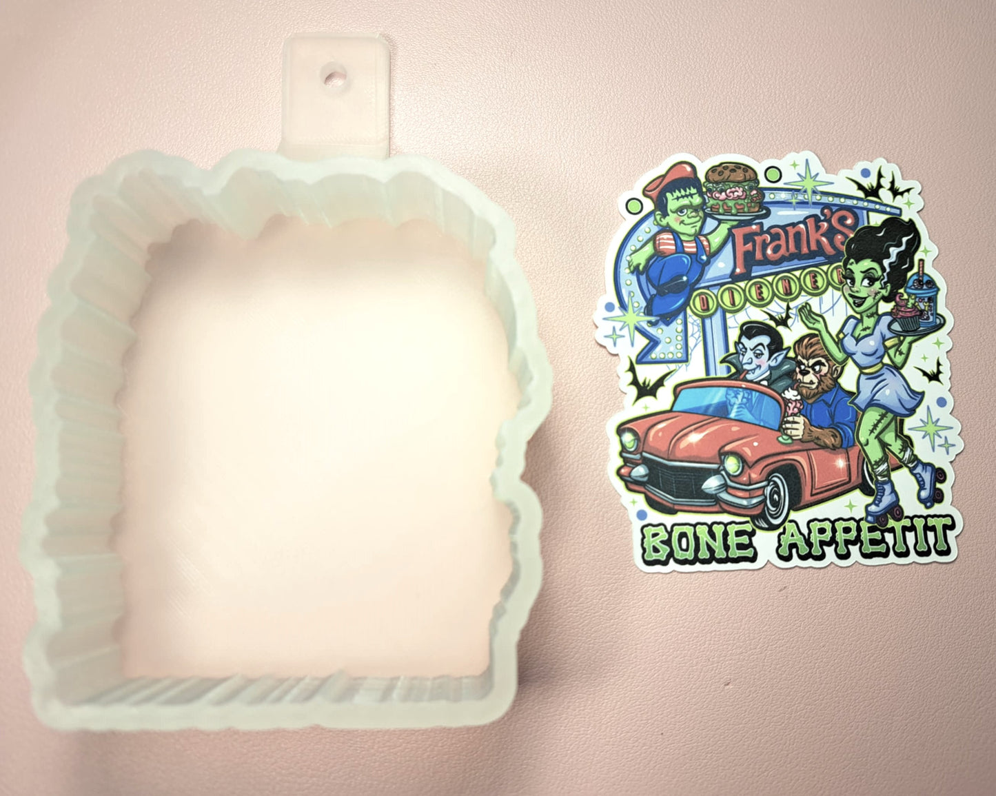 Frank's Diner Cardstock Silicone Mold, Aroma Bead Molds, Premium Cardstock Images