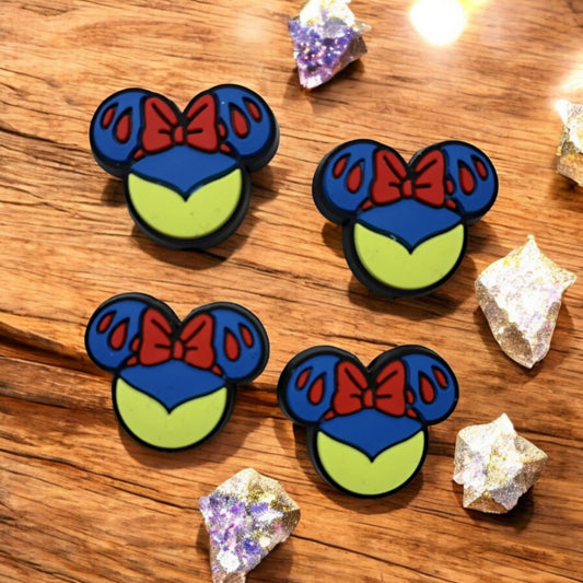 Snow White: Mouse Ears Round Disney Movie Inspired Silicone Focal Bead