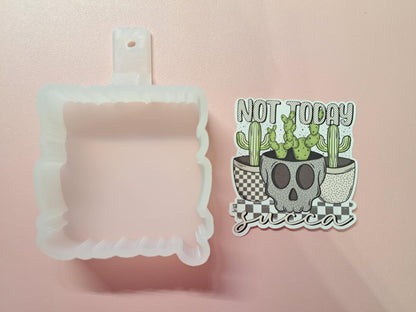 Not Today Succa: Succulents Cardstock Silicone Mold, Aroma Bead Molds, Car Freshies, Premium Cardstock Images