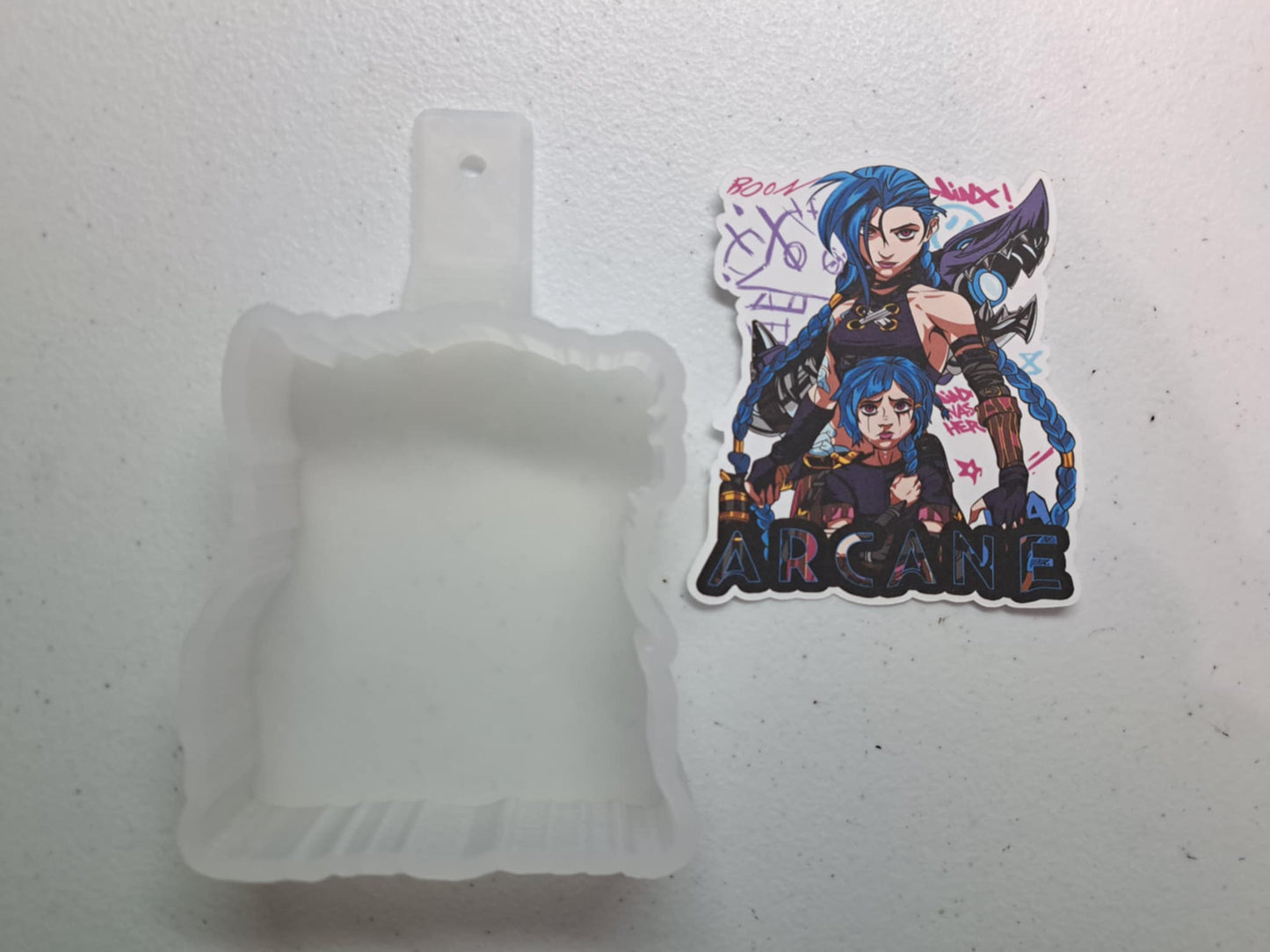 Jinx Arcane League Of Legends: Anime/Video Game Cardstock Silicone Mold, Aroma Bead Molds, Premium Cardstock Images