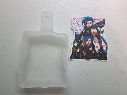 Jinx Arcane League Of Legends: Anime/Video Game Cardstock Silicone Mold, Aroma Bead Molds, Premium Cardstock Images