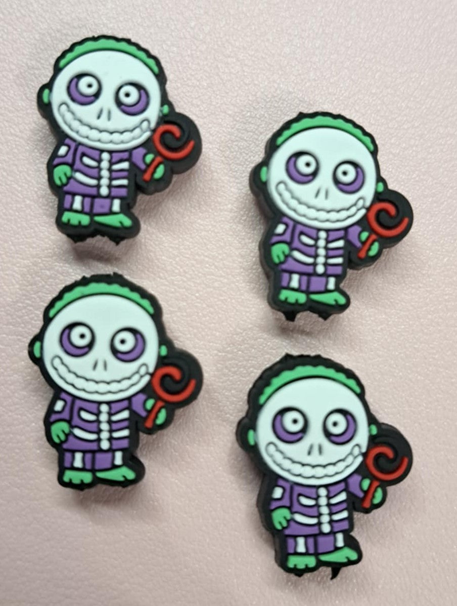 Barrel: Nightmare Trick or Treater - Skeleton Costume with Lollipop Silicone Focal Bead