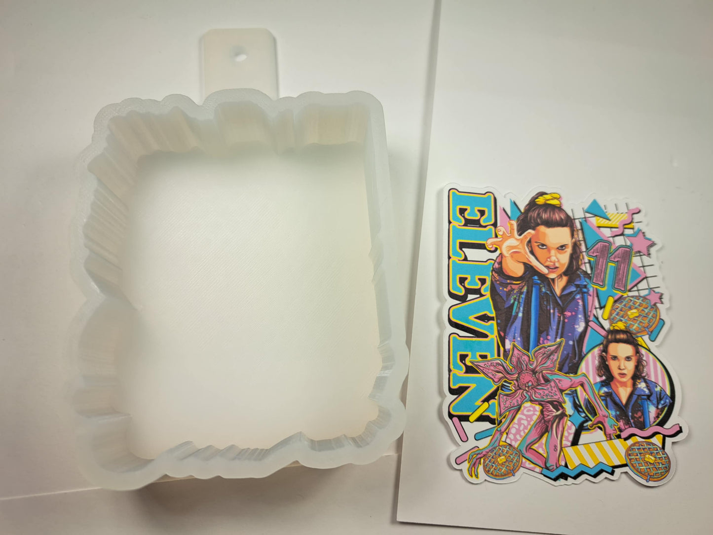 Eleven: Stranger Things Cardstock Silicone Mold, Aroma Bead Molds, Premium Cardstock Images
