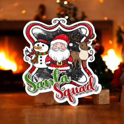 Santa Squad Cardstock Silicone Mold, Aroma Bead Molds, Premium Cardstock Images