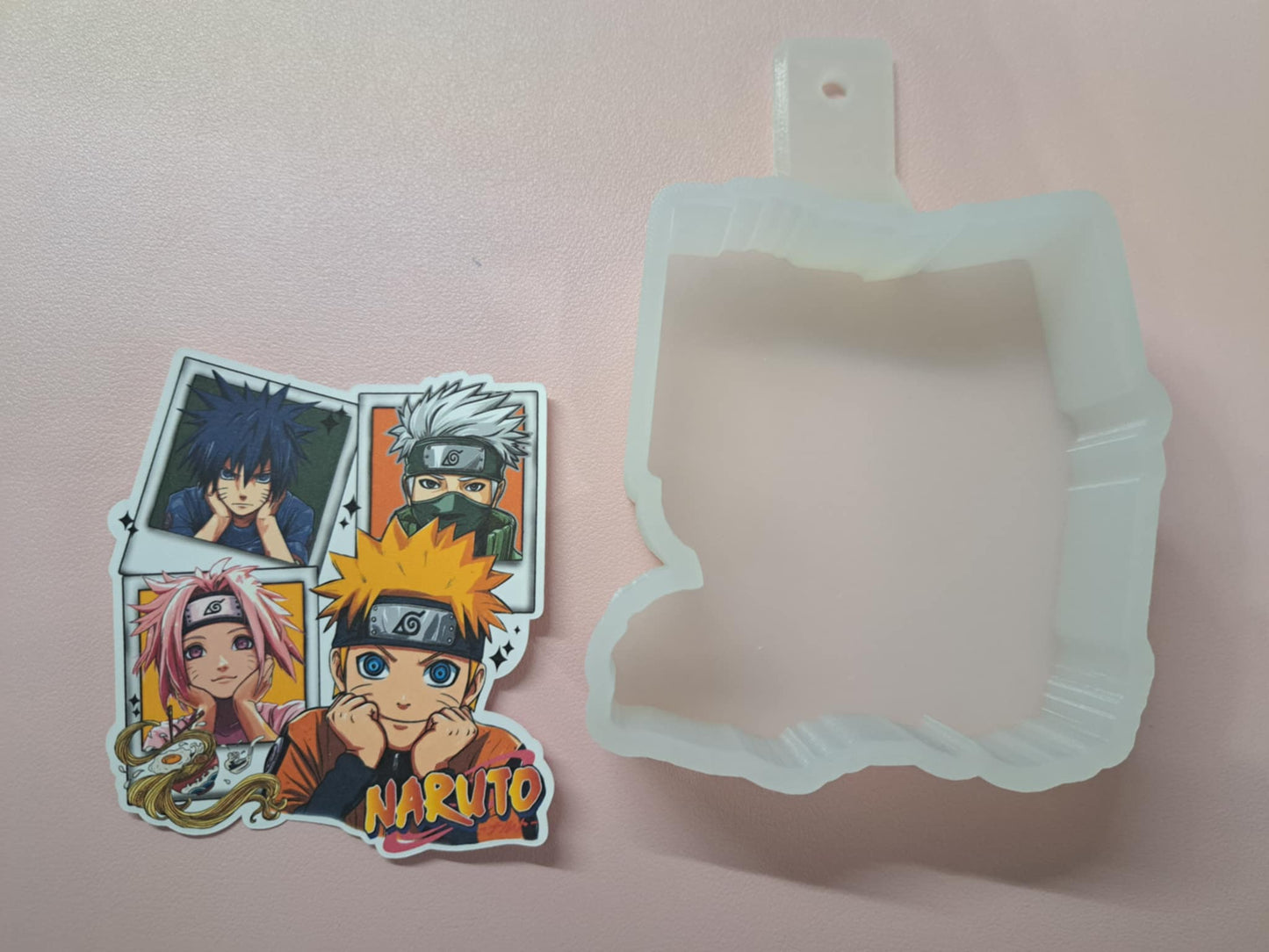 Naruto Polaroids Cardstock Silicone Mold, Aroma Bead Molds, Premium Cardstock Images