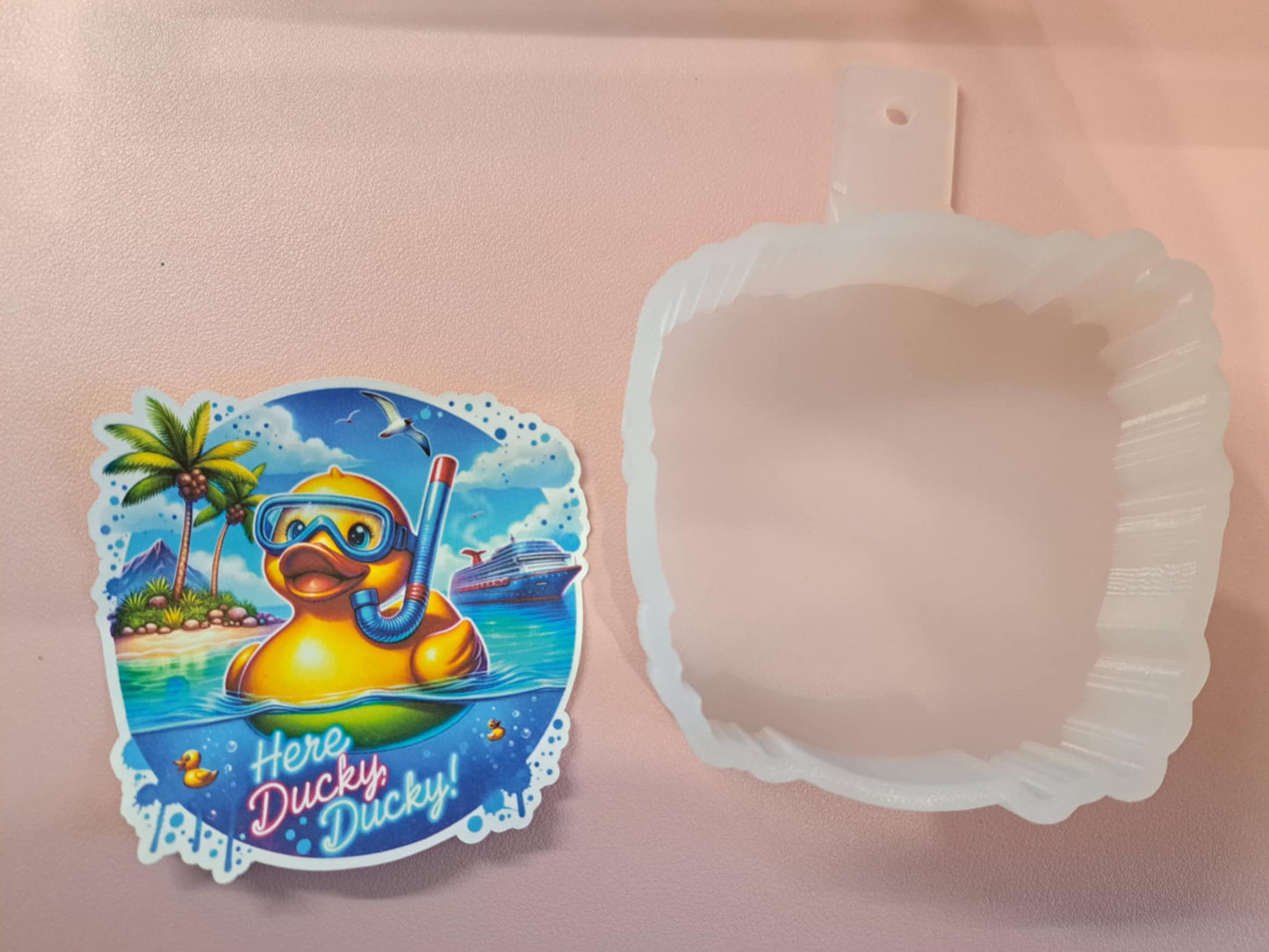 Cruise: Here Ducky Ducky Cardstock Silicone Mold, Aroma Bead Molds, Premium Cardstock Images