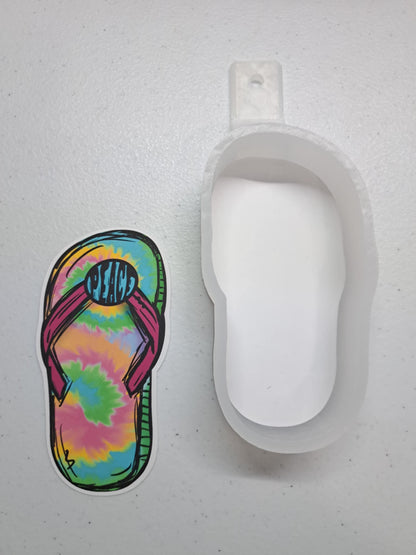 Flip Flop Cardstock Silicone Mold, Aroma Bead Molds, Premium Cardstock Images