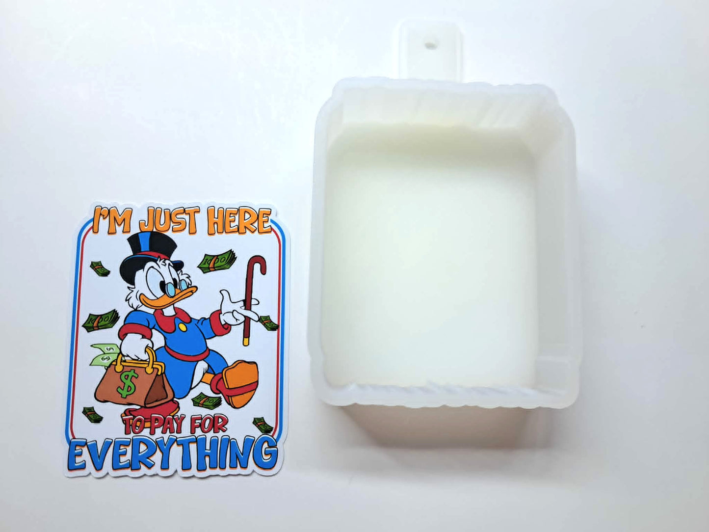 Just Here To Pay For Everything Cardstock Silicone Mold, Aroma Bead Molds, Premium Cardstock Images
