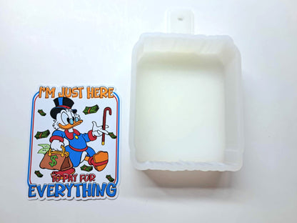 Just Here To Pay For Everything Cardstock Silicone Mold, Aroma Bead Molds, Premium Cardstock Images