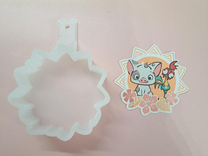 Pua & Heihei - Moana Cardstock Silicone Mold, Aroma Bead Molds, Premium Cardstock Images