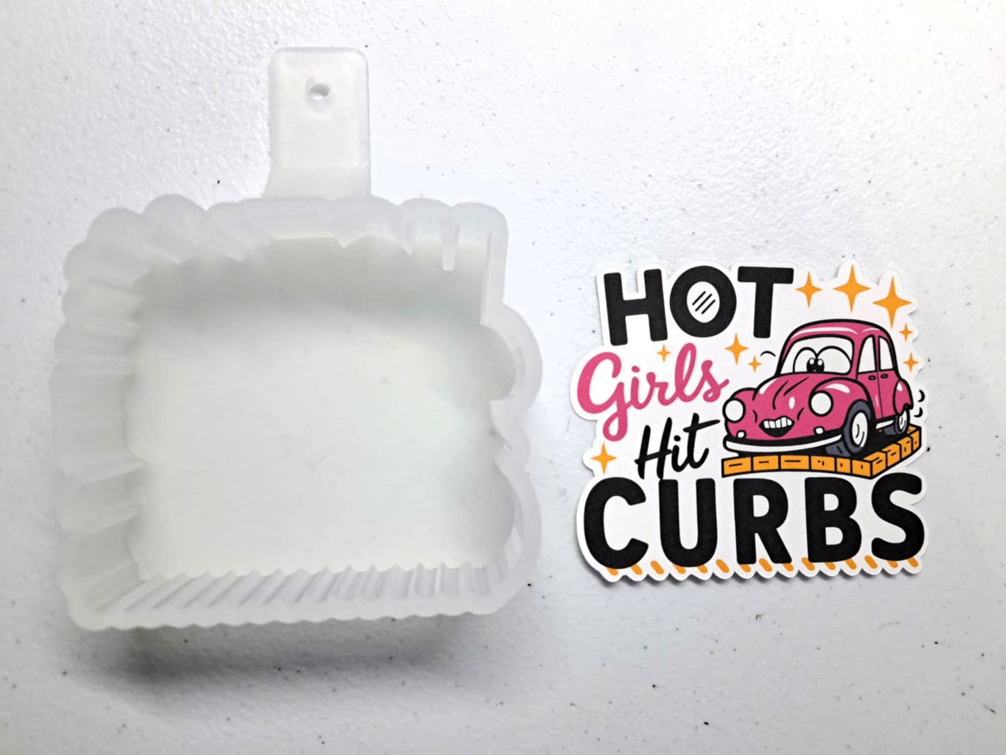 Hot Girls Hit Curbs Cardstock Silicone Mold, Aroma Bead Molds, Premium Cardstock Images