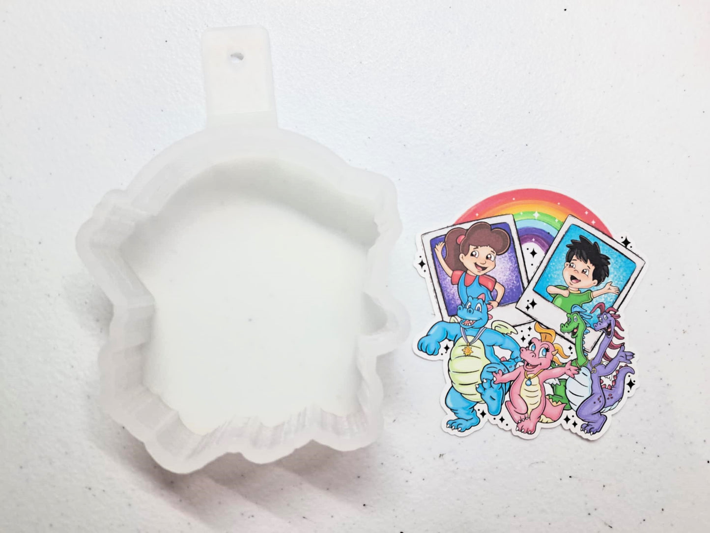 Dragon Tales Collage Cardstock Silicone Mold, Aroma Bead Molds, Premium Cardstock Images