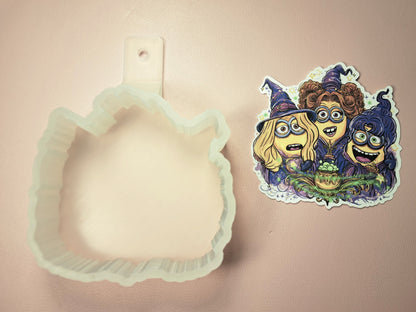 Minions Sisters: Hocus Pocus Cardstock Silicone Mold, Aroma Bead Molds, Premium Cardstock Images