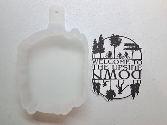 Stranger Things Welcome To The Upside Down Cardstock Silicone Mold, Aroma Bead Molds, Premium Cardstock Images
