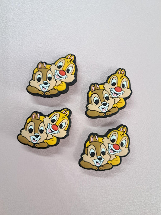 Chip and Dale - Upper Body Silicone Focal Bead