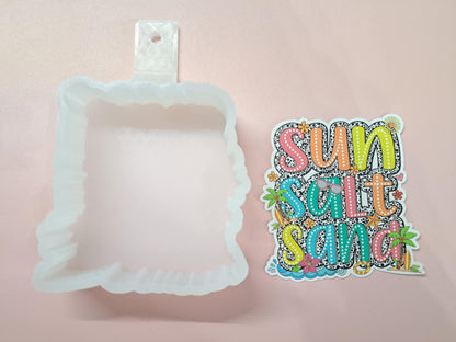 Sun Salt Sand Cardstock Silicone Mold, Aroma Bead Molds, Premium Cardstock Images