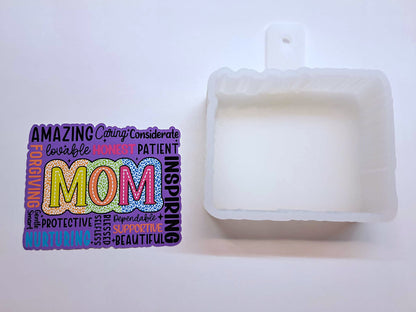 Amazing Mom Cardstock Silicone Mold, Aroma Bead Molds, Premium Cardstock Images