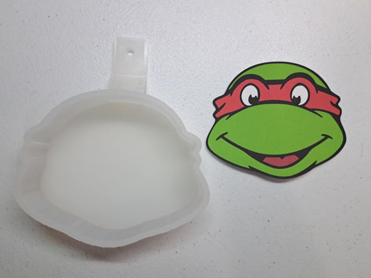 TMNT Teenage Mutant Ninja Turtles With Multiple Color Insert Options Cardstock Silicone Mold, Aroma Bead Molds
