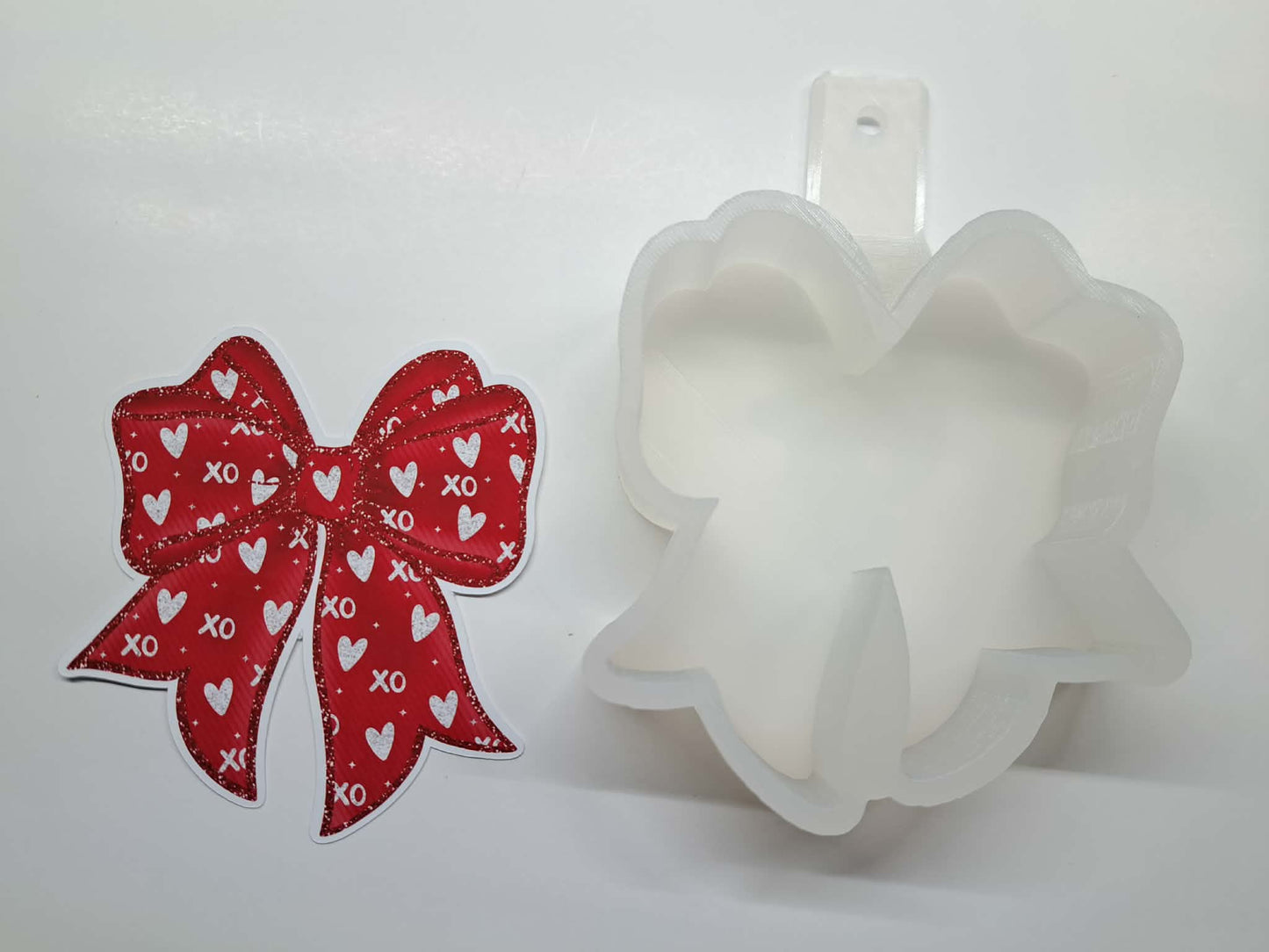 Coquette Bow: Style 3 - Cardstock Silicone Mold, Aroma Bead, Car Fresh Mold, Premium Cardstock Images
