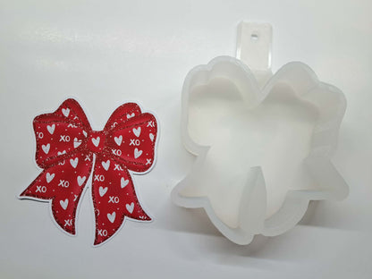 Coquette Bow: Style 3 - Cardstock Silicone Mold, Aroma Bead, Car Fresh Mold, Premium Cardstock Images
