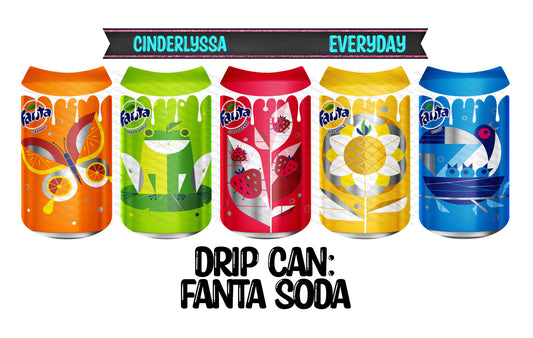 Drip Can - Fanta Soda Mix Cardstock Silicone Mold, Aroma Bead Molds, Premium Cardstock Images