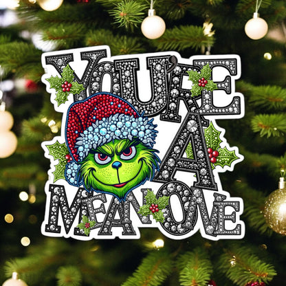 You're A Mean One Grinch Cardstock Silicone Mold, Aroma Bead Molds, Premium Cardstock Images