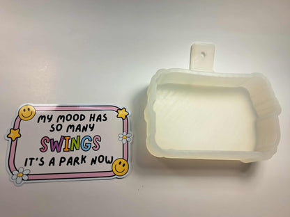 My Mood Swings Cardstock Silicone Mold, Aroma Bead Molds, Premium Cardstock Images